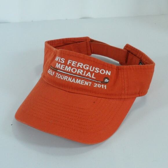 2011 Davis Ferguson Memorial Golf Tournament Strapback Visor Cap Hat Orange - Picture 1 of 8